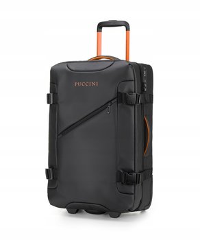 Walizka Średnia Podróżna Miękka Na Kółkach Puccini Czarna Em50249B-1 - PUCCINI