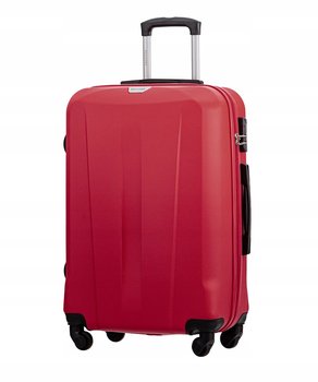 Walizka Średnia Podróżna Twarda Na Kółkach ABS PUCCINI Czerwona ABS03B-3E - PUCCINI