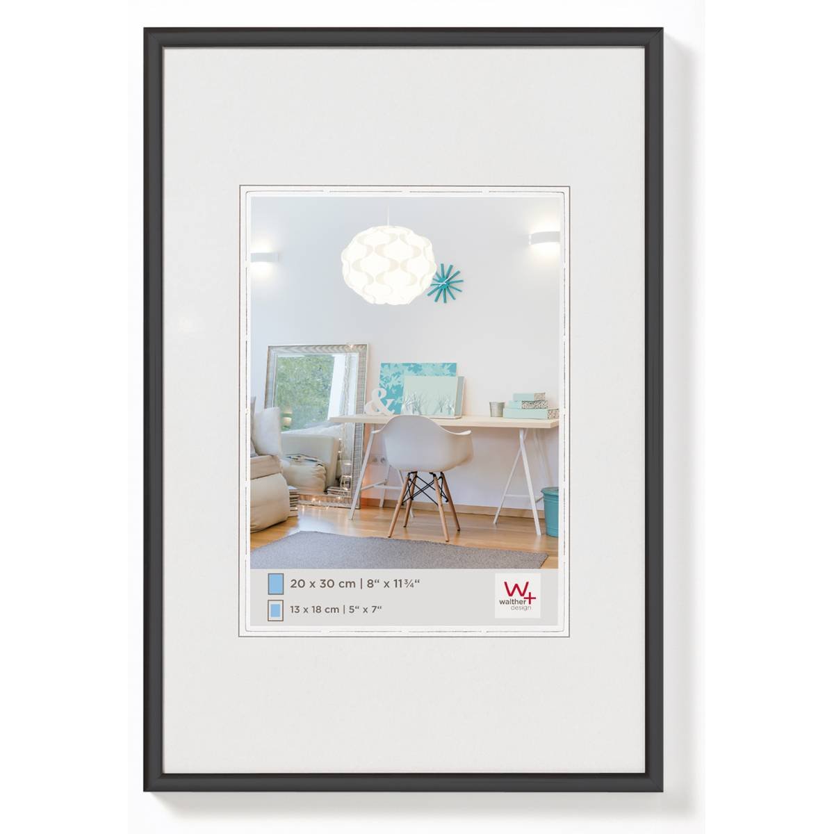 Walther Design, Ramka New Lifestyle, 10x15 cm, czarna