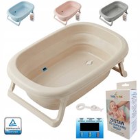 WANIENKA BPA Free SKŁADANA DLA DZIECKA 4w1 WANNA TERMOM KOREK ODPŁYW POLSKA