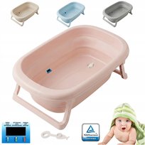 WANIENKA SKŁADANA DLA DZIECKA 3w1 WANNA KOREK TERMOMETR POLSKA BPA Free