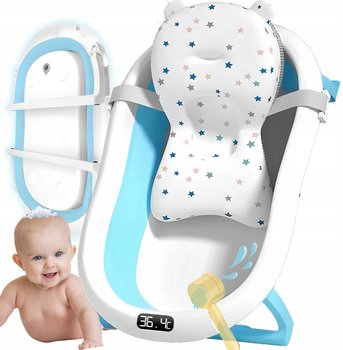 WANIENKA SKŁADANA DLA DZIECKA niemowląt SILIKONOWA TERMOMETR LCD PODUSZKA - Inna marka