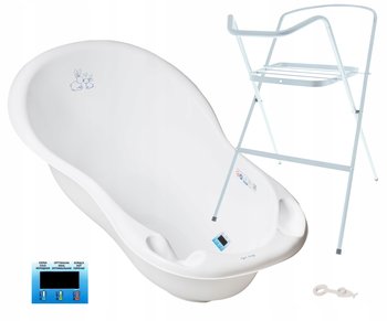 WANNA "ZESTAW 4w1" DLA DZIECKA TEGA WANIENKA DUŻA TERMOMETR KOREK STOJAK - Tega Baby