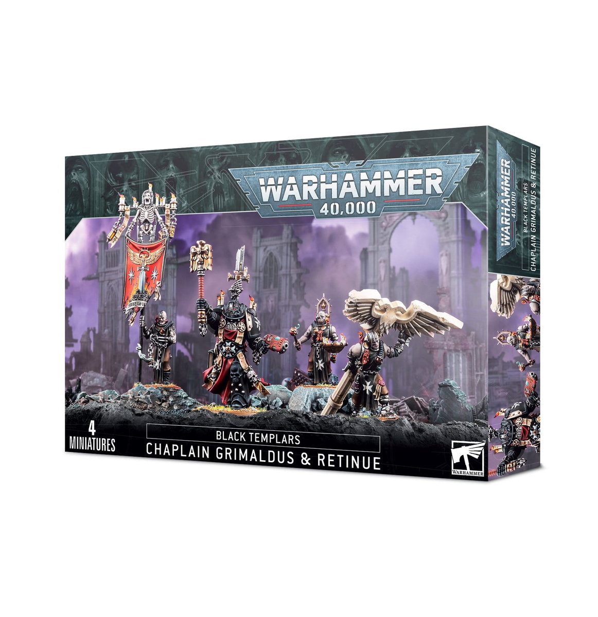 WARHAMMER 40K - BLACK TEMPLARS GRIMALDUS & RETINUE - Games Workshop ...