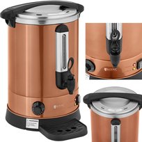 Warnik podgrzewacz do wody z podwójnymi ściankami i ociekaczem 13.5 L 2500 W pomarańczowy Hendi