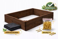 WARZYWNIAK SKRZYNIA NA WARZYWA BRĄZOWY 80x120 INSPEKT WYSOKI GRUBA DESKA!!!