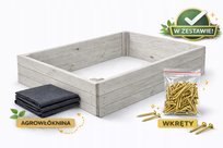WARZYWNIAK SKRZYNIA NA WARZYWA Szary 80x150 INSPEKT WYSOKI GRUBA DESKA!!!