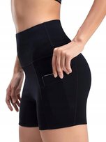 WateLves Damskie Legginsy Spodenki do Yogi Fitness Treningowe Czarne XL Inna marka