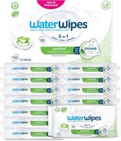 WaterWipes Chusteczki nawilżane 12x60 (720szt.) łagodzące z aloesem