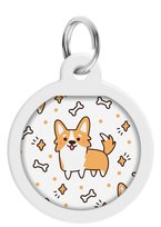 WAUDOG Smart ID zawieszka z QR Corgi śr 30mm