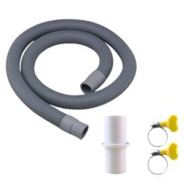 Wąż odpływowy przedłużka 3m do pralki zmywarki LUOHONG szary opaski