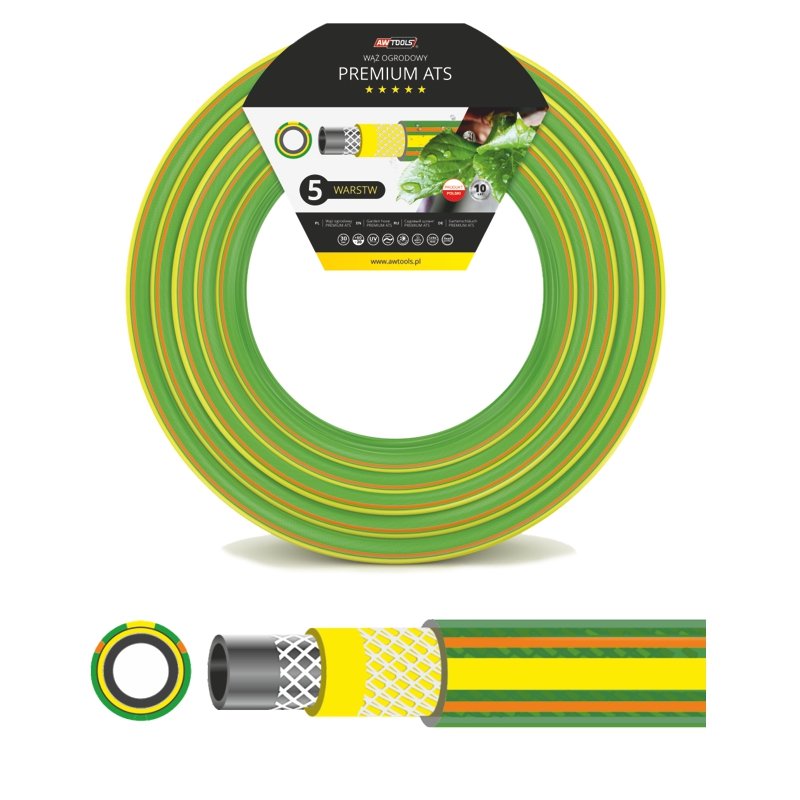 Wąż ogrodowy AWTOOLS premium ats, 3/4', 50 m