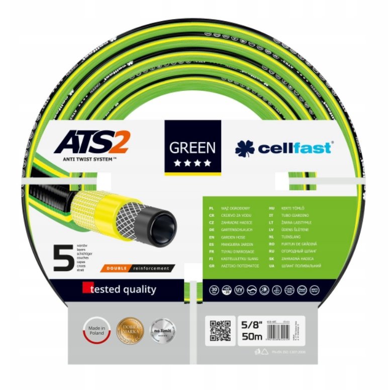 Wąż ogrodowy CELLFAST Green ATS2 15111, 5/8', 50 m