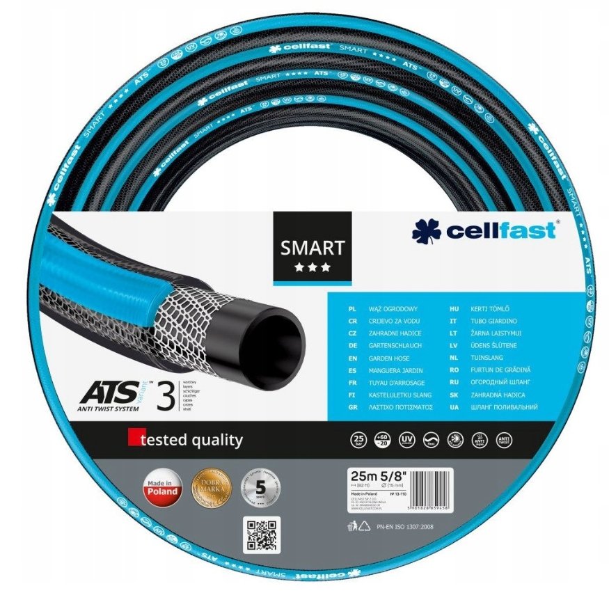 Wąż ogrodowy CELLFAST Smart 13-110, 5/8', 25 m