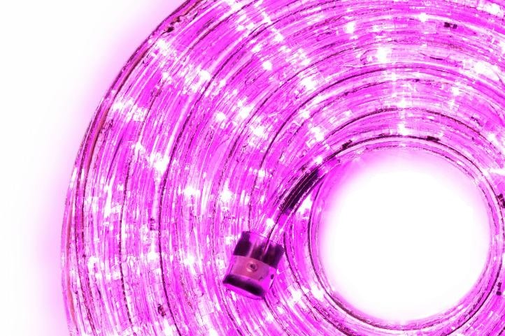 Wąż świetlny JOYLIGHT, 240 diod LED 11,5 m, 15 W, barwa różowa