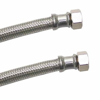 Wąż w oplocie stalowym DN13 1/2 cala DVGW do wody - Klasebo