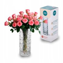 Wazon Altom Design Szklany H-20 Cm Dek. Kwiaty (Color Box) Altom Design