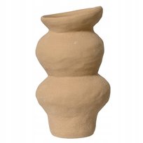 Wazon beżowy - ceramiczny matowy 19cm