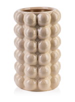 Wazon dekoracyjny beżowy Vala 26 cm Bąbelki