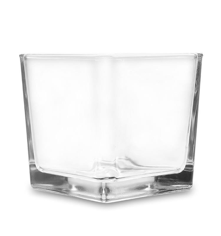 Фото - Ваза Wazon dekoracyjny kwadrat, szklany, 10x10x10 cm