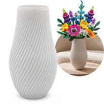 Wazon nowoczesny biały 20cm na suche kwiaty i LEGO Botanicals Inny producent