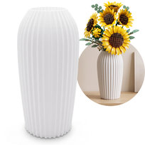 Wazon nowoczesny biały 20cm na suche kwiaty i LEGO Botanicals inna (Inny)