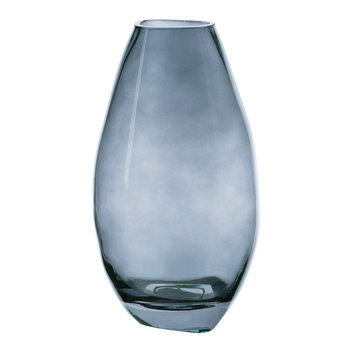 Wazon szklany, 13,5x12x25,5 cm, granatowy - Altom