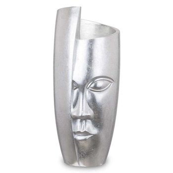 Wazon z twarzą tworzywo sztuczne srebrny H111cm - ART-POL