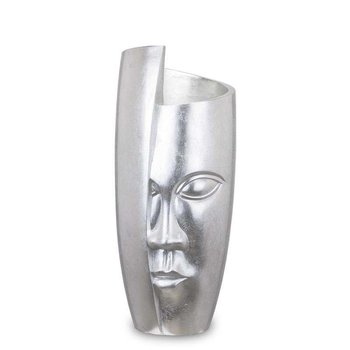 Wazon z twarzą tworzywo sztuczne srebrny H90cm - ART-POL
