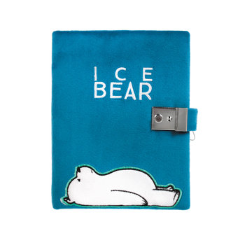 We Bare Bears, pamiętnik pluszowy, Ice Bear, niebieski - We Bare Bears