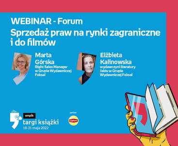 WEBINAR „Sprzedaż praw na rynki zagraniczne i do filmów” – FORUM – Targi Książki