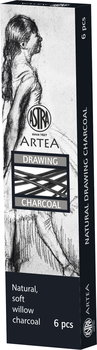 Węgiel naturalny rysunkowy Astra Artea 6 sztuk 6-8mm - Astra
