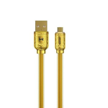Wekome Wdc-161 Sakin Series - Kabel Połączeniowy Usb-A Do Micro Usb Fast Charging 6A 1 M (Złoty) - Inny producent