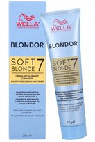 Wella Blondor Soft Blonde 7, Delikatny Rozjaśniacz w Kremie do 7 Tonów, 200g Wats