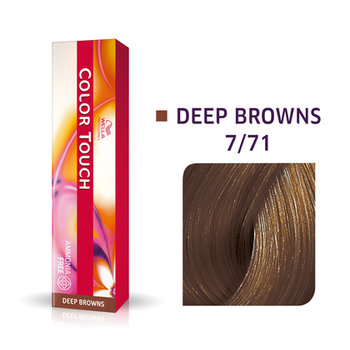 Wella Color Touch 7/71, Bezamoniakowa półtrwała farba do włosów 7/71 60ml - Wella