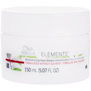 Wella Elements Reconstructing regenerująca maska do włosów zniszczonych 150ml z bursztynem, bazylią, wzmacnia nawilża - Wella