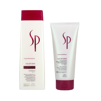 WELLA SP, COLOR SAVE Zestaw do włosów farbowanych szampon 250ml + odżywka 200ml, 2 szt. - Wella SP