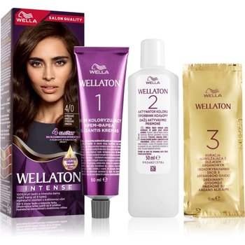 Wella Wellaton Intense Color Cream Kremowa Farba Do Włosów 4/0 Średni Brąz - Wella