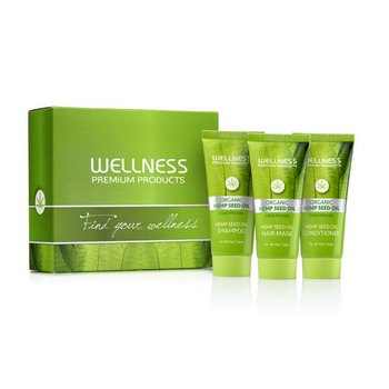 WELLNESS PREMIUM PRODUCTS mini zestaw (szampon 50ml, odżywka 50ml, maska 50ml) - Wellness Premium Products