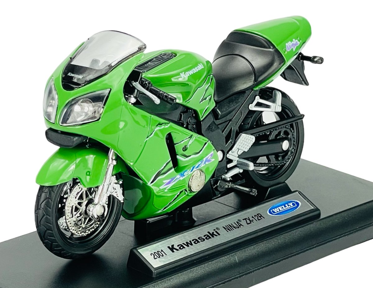 ୨୧ WELLY 2001 KAWASAKI NINJA ZX-12R 1:18 12167 - Welly | Sklep