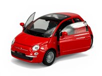 WELLY 2007 FIAT 500 CZERWONY 1:34 NOWY METALOWY SAMOCHÓD 43605