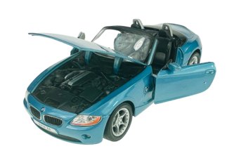 Welly Bmw Z4 Niebieski Bez Dachu 1:24 Samochód Nowy Metalowy Model - Welly