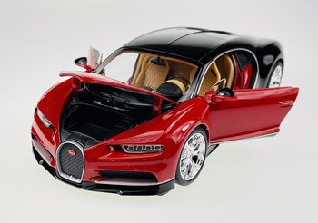Welly Bugatti Chiron Czerwony 1:24 Samochód Nowy Metalowy Model - Welly