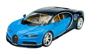 WELLY BUGATTI CHIRON NIEBIESKI 1:24 SAMOCHÓD NOWY METALOWY MODEL - Welly