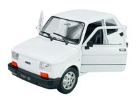 WELLY FIAT 126p BIAŁY 1:21 SAMOCHÓD NOWY METALOWY MODEL