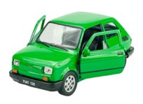 Welly Fiat 126P Zielony 1:34 Samochód Nowy Metalowy Model