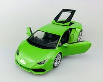 Welly Lamborghini Huracan Lp 610-4 Zielony 1:24 Samochód Nowy Metalowy Model