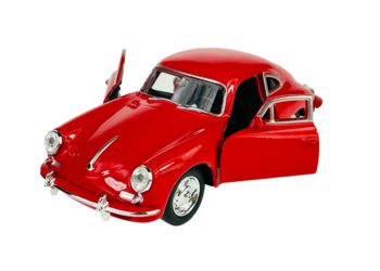 WELLY OLD TIMER PORSCHE 356 B CZERWONY 1:34 SAMOCHÓD NOWY METALOWY MODEL - Welly