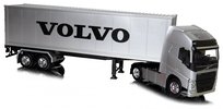 Welly, pojazd kolekcjonerski Tir Volvo Fh Kontener Naczepa 1:32