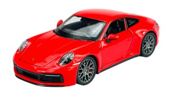 Welly Porsche 911 (992) Carrera 4S Czerwony 1:24 Metalowy Nowy Model - Welly